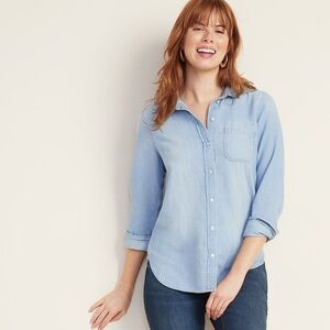 Old navy chambray top XL